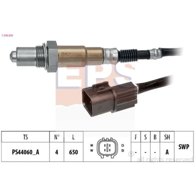Billede af EPS 1.998.609 Lambdasonde opvarmet, pladesonde, Gevind, forsmurt