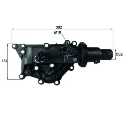 Billede af MAHLE ORIGINAL TH 60 89 Termostat med pakning sensor RENAULT: MEGANE 3 Grandtour, TWINGO 2, CLIO