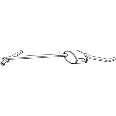 Billede af BOSAL 283 543 Midterste Lyddæmper OPEL: Omega B Sedan