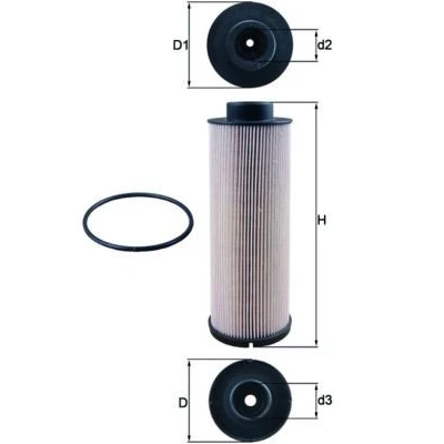 Billede af MAHLE ORIGINAL KX 73/2D Brændstoffilter Filterindsats MAN: TGA