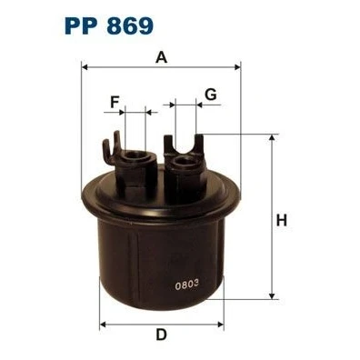 Billede af FILTRON PP 869 Brændstoffilter Ledningsfilter