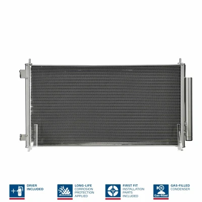 Billede af NISSENS 940140 Kondensator med tørrer Aluminium 675 R 134a HONDA: CR V 3