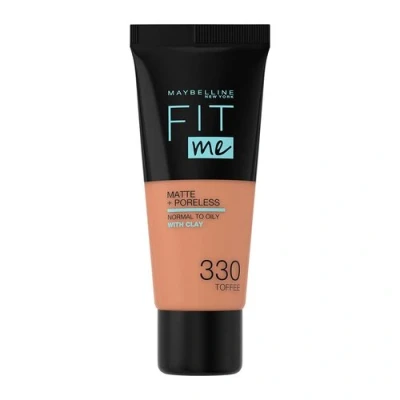 Billede af Maybelline New York FIT ME Matte &amp; Poreless Makeup Foundation, Dame, Størrelse: 30 ml, 330 toffee