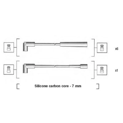 Billede af MAGNETI MARELLI 941425010939 Tændkabelsæt JEEP: Grand Cherokee I