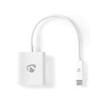 Billede af USB adapter 3.1 Type C Han HDMI udgang 0.20 m Runde Nikkelplateret PVC Hvid Plastikpose