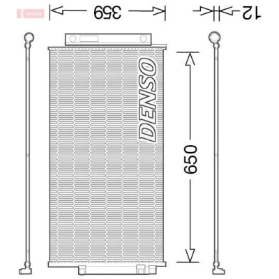 Billede af DENSO DCN09047 Kondensator med tørrer R 134a