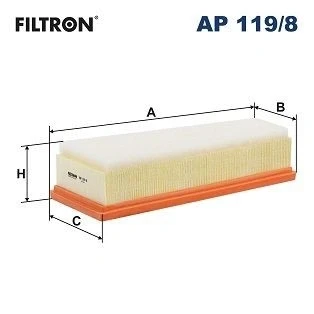 Billede af FILTRON AP 119/8 Luftfilter 72mm 325mm Filterindsats MERCEDES BENZ: E klasse T modell, Sedan
