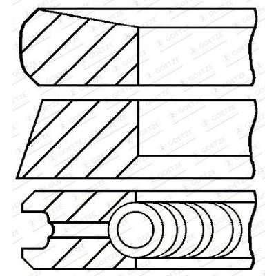Billede af GOETZE ENGINE 08 424907 00 Stempelringsæt 80,5 0,5 RENAULT: MEGANE 3