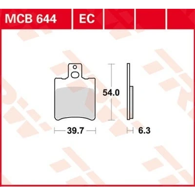 Billede af TRW Organic Allround MCB644 Bremseklodser