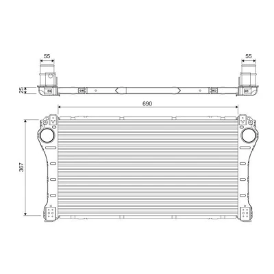 Billede af VALEO 818387 Intercooler Aluminium uden sensor