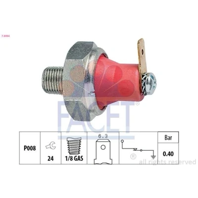 Billede af FACET 7.0094 Olietrykskontakt 1/8 GAS Made in Italy OE Equivalent