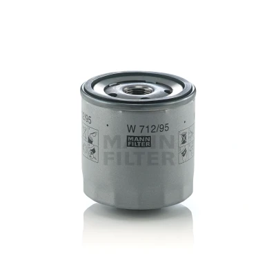 Billede af MANN filter W 712/95 Oliefilter 3/4 16 UNF 1B med en returløbs stop ventil Påskruet VOLKSWAGEN: Golf 7, Polo V Hatchback, up! Hatchback