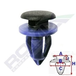 Billede af ROMIX C60141 Clips, side /beskyttelseslister