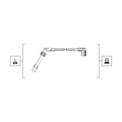 Billede af MAGNETI MARELLI 941319170043 Tændkabelsæt OPEL: Astra F CC, Sedan, Vectra A Sedan