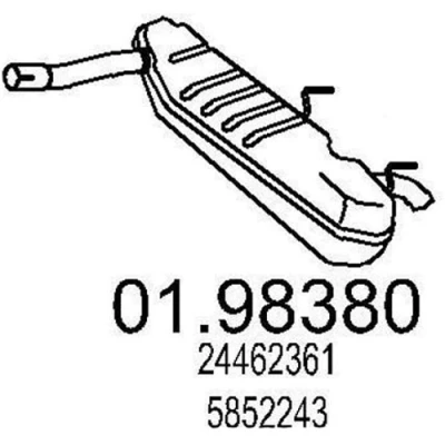 Billede af MTS 01.98380 Lydpotte 870 OPEL: Vectra C Caravan