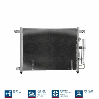 Billede af NISSENS 94641 Kondensator med tørrer Aluminium 586 R 134a CHEVROLET: Aveo / Kalos Hatchback