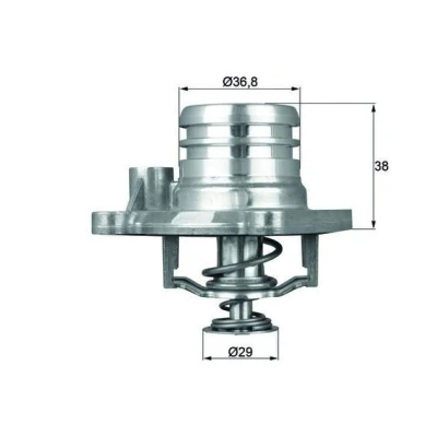 Billede af MAHLE ORIGINAL TI 13 92 Termostat med pakning