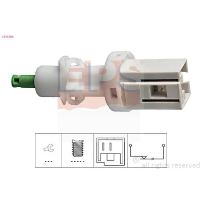 Billede af EPS 1.810.068 Bremselyskontakt mekanisk Made in Italy OE Equivalent FIAT: BRAVO 1, PEUGEOT: Boxer Ladvogn/Chassis