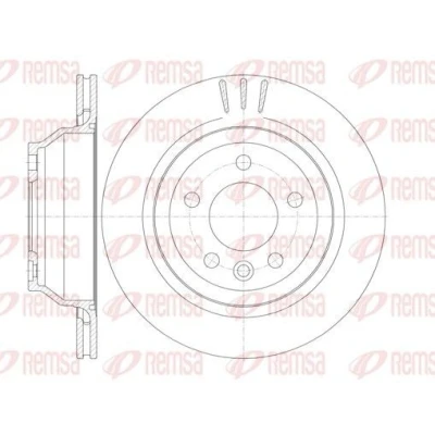 Billede af REMSA 61160.10 Bremseskiver bagaksel 314, 314 22 5 ventileret VOLKSWAGEN: Multivan (7HM, Touareg I, Transporter