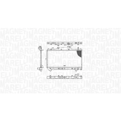 Billede af MAGNETI MARELLI 350213186200 Radiator 325mm 658mm 16mm Loddet køleripper TOYOTA: Avensis I Sedan