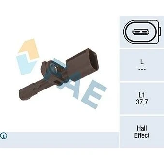 Billede af FAE 78451 ABS sensor aktiv 2 VOLKSWAGEN: Golf 7, Caddy 3, T Roc, SKODA: Superb III Hatchback, Stationcar, Octavia 3 Schrägheck