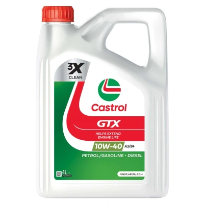 Billede af Castrol GTX A3/B4 10W 40 4l Motorolie 15F8FD MERCEDES BENZ: C klasse T modell, E Sedan, VOLKSWAGEN: Polo III Hatchback