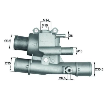 Billede af MAHLE ORIGINAL TI 124 88 Termostat uden pakning