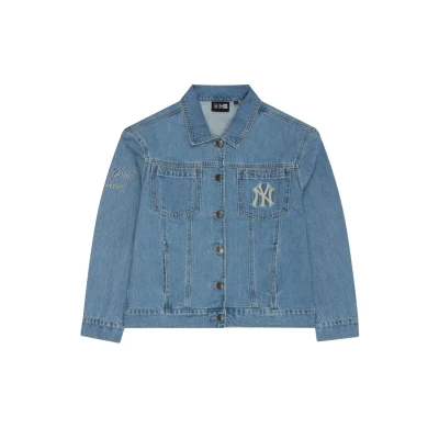 Billede af New Era Unisex Cowboyjakker, Størrelse: Large, Blue denim