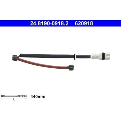 Billede af ATE 24.8190 0918.2 Slidindikator Bremsebelægning PORSCHE: 911 Cabriolet
