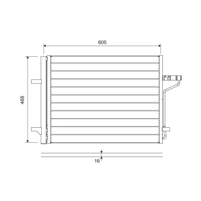 Billede af VALEO 812877 Kondensator med tørrer 23 Aluminium 472 FORD: C Max 2