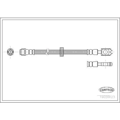 Billede af CORTECO 19026623 Bremseslange foraksel 380 VOLKSWAGEN: Lupo / 3L
