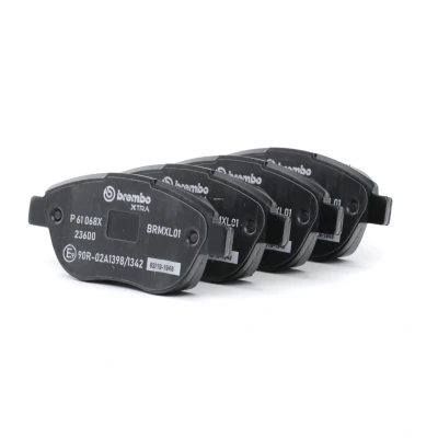 Billede af BREMBO P 61 068X Bremseklodser Ekskl. slidadvarselskontakt med bremsecaliperskruer uden tilbehør PEUGEOT: 207 Hatchback, 206 SW