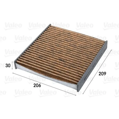 Billede af VALEO 701015 Kabinefilter Aktivkul filter med Polyphenol, anti skimmel virkning, antiallergisk virkning 209 206 30 CLIMFILTER SUPREME
