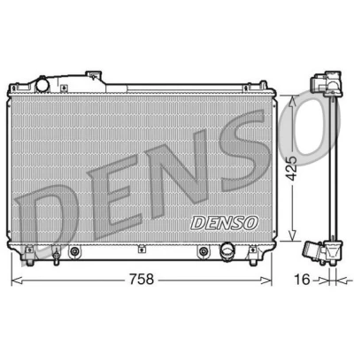 Billede af DENSO DRM51003 Radiator Aluminium 425 758 16