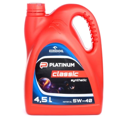 Billede af Orlen Platinum Classic SYNTHETIC 5W 40 4l Motorolie QFS413B60 TOYOTA: Aygo, Yaris III Hatchback, II SUZUKI: SWIFT 3, 4