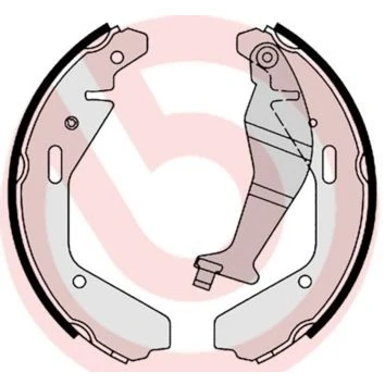 Billede af BREMBO S 79 502 Bremsebakker 200 29 med håndbremsegreb SUZUKI: Ignis 2, Wagon R+ II Hatchback, I, OPEL: Agila A
