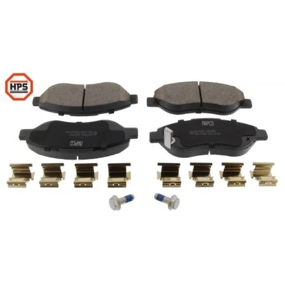 Billede af MAPCO 6007HPS Bremseklodser foraksel med akustisk advarsel for slid bremsecaliperskruer tilbehør OPEL: Corsa D Hatchback