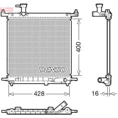 Billede af DENSO DRM46072 Radiator 400 448 16