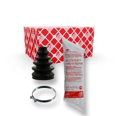 Billede af FEBI BILSTEIN 38341 Drivakselmanchet foraksel, gearkasse monteret Gummi VOLKSWAGEN: Lupo / 3L, Polo IV Hatchback, Bora Sedan