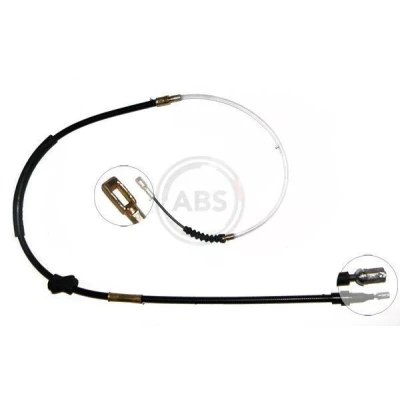 Billede af A.B.S. K10086 Håndbremsekabel 1480 Skivebremse til venstre /højrestyring AUDI: 100 C4 Sedan