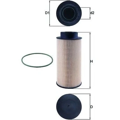 Billede af MAHLE ORIGINAL KX 182/1D Brændstoffilter Filterindsats