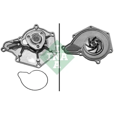 Billede af INA 538 0355 10 Vandpumpe til multi v remsdrift AUDI: A4 B8 Avant, A6 C6 A5 Coupe