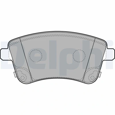 Billede af DELPHI LP2203 Bremseklodser med akustisk advarsel for slid anti knirke plade tilbehør KIA: Venga