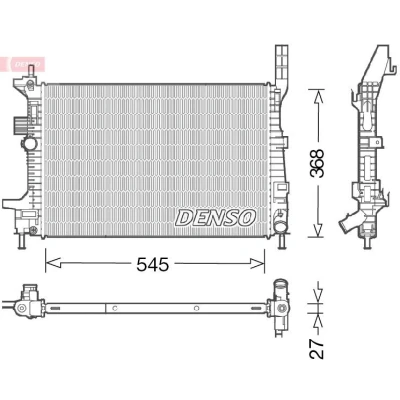 Billede af DENSO DRM10029 Radiator 545 378 27 FORD: FOCUS 3, 3 Turnier