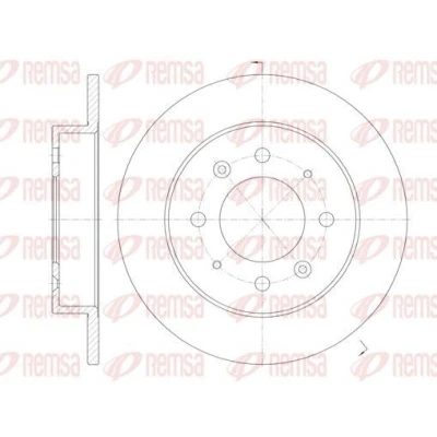 Billede af REMSA 6874.00 Bremseskiver bagaksel 258, 258 10 4 fuldstændigt KIA: Cerato Hatchback