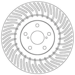 Billede af TRW DF6692S Bremseskiver 334 30 5 114,3 ventileret lakeret LEXUS: IS 2