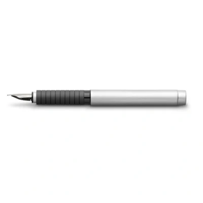 Billede af Kalligrafi pen Faber Castell Essentio F Mat overflade Sølvfarvet