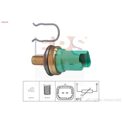 Billede af EPS 1.830.292 Kølevæsketemperatur Sensor Made in Italy OE Equivalent PEUGEOT: 207 SW, Hatchback, 407 FORD: FIESTA 6, 5