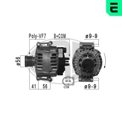 Billede af ERA 210965A Generator 14V 150A MERCEDES BENZ: Sprinter 3.5 T Ladvogn/Chassis, E klasse Sedan, Van