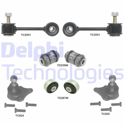 Billede af DELPHI TC1970KIT Rep.sæt, hjulophæng foraksel SKODA: Octavia 1 Combi, VOLKSWAGEN: Golf 4, 4 Variant